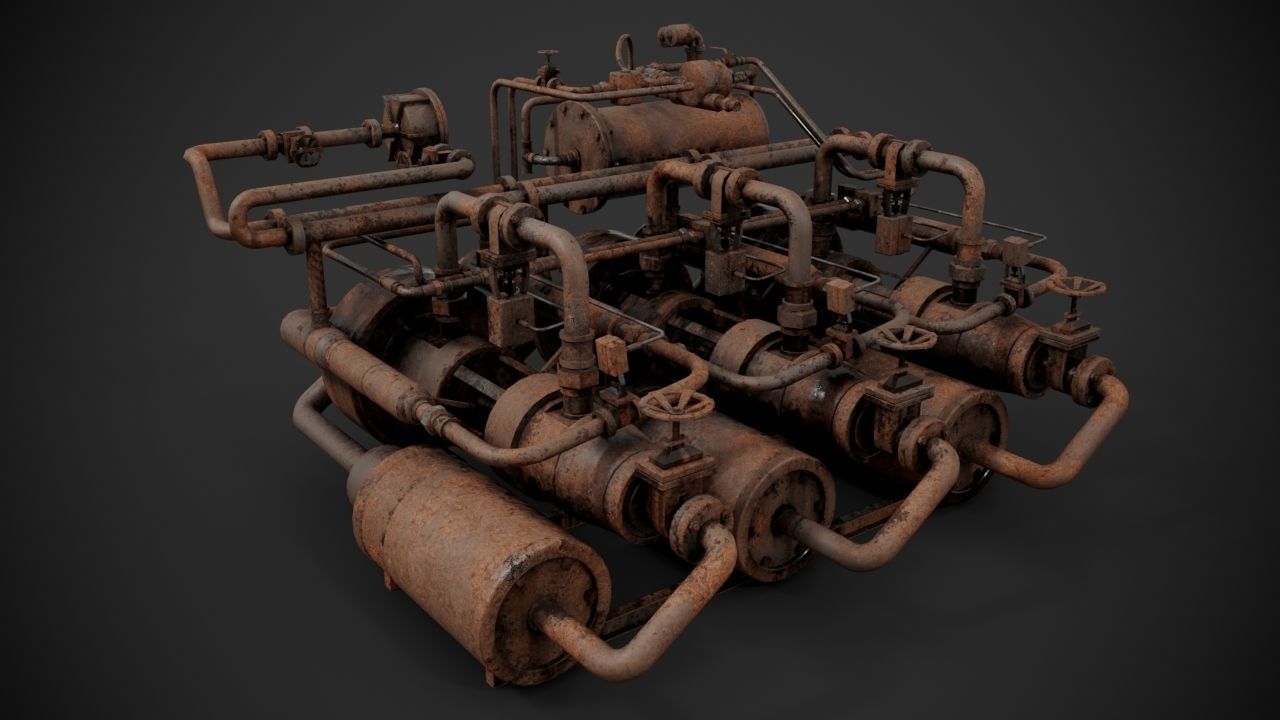 Machinery device 3D model_9