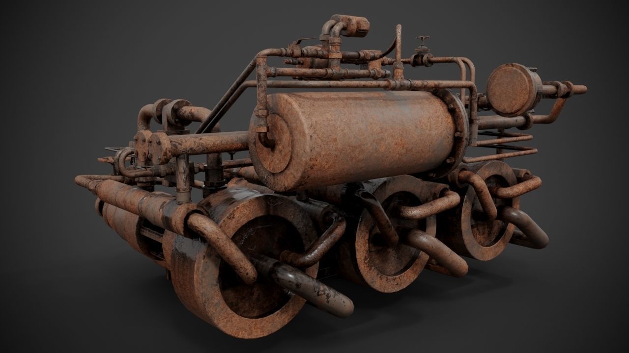Machinery device 3D model_11