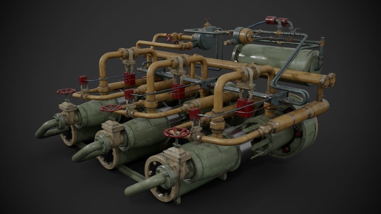 Machinery device 3D model_4