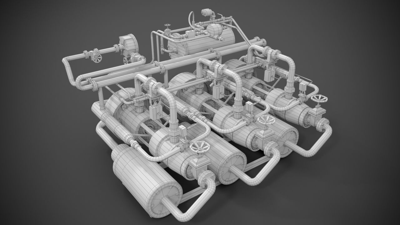 Machinery device 3D model_13