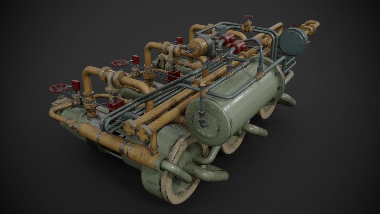 Machinery device 3D model_5