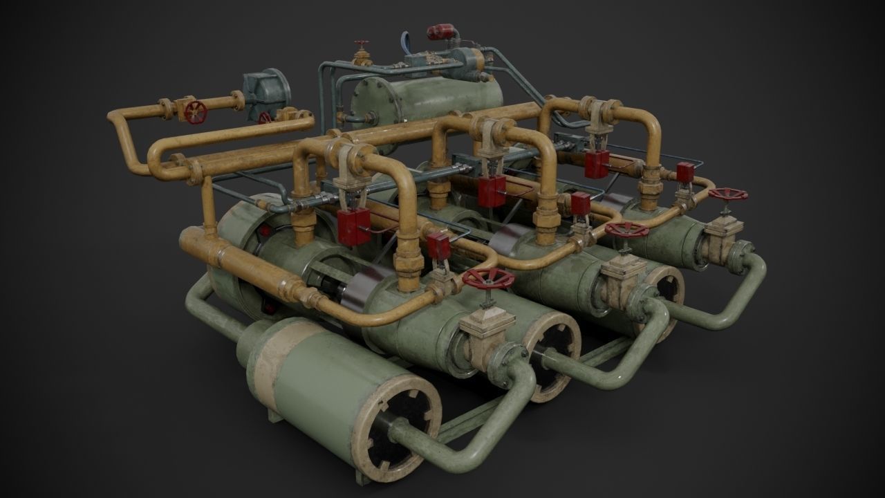 Machinery device 3D model_3