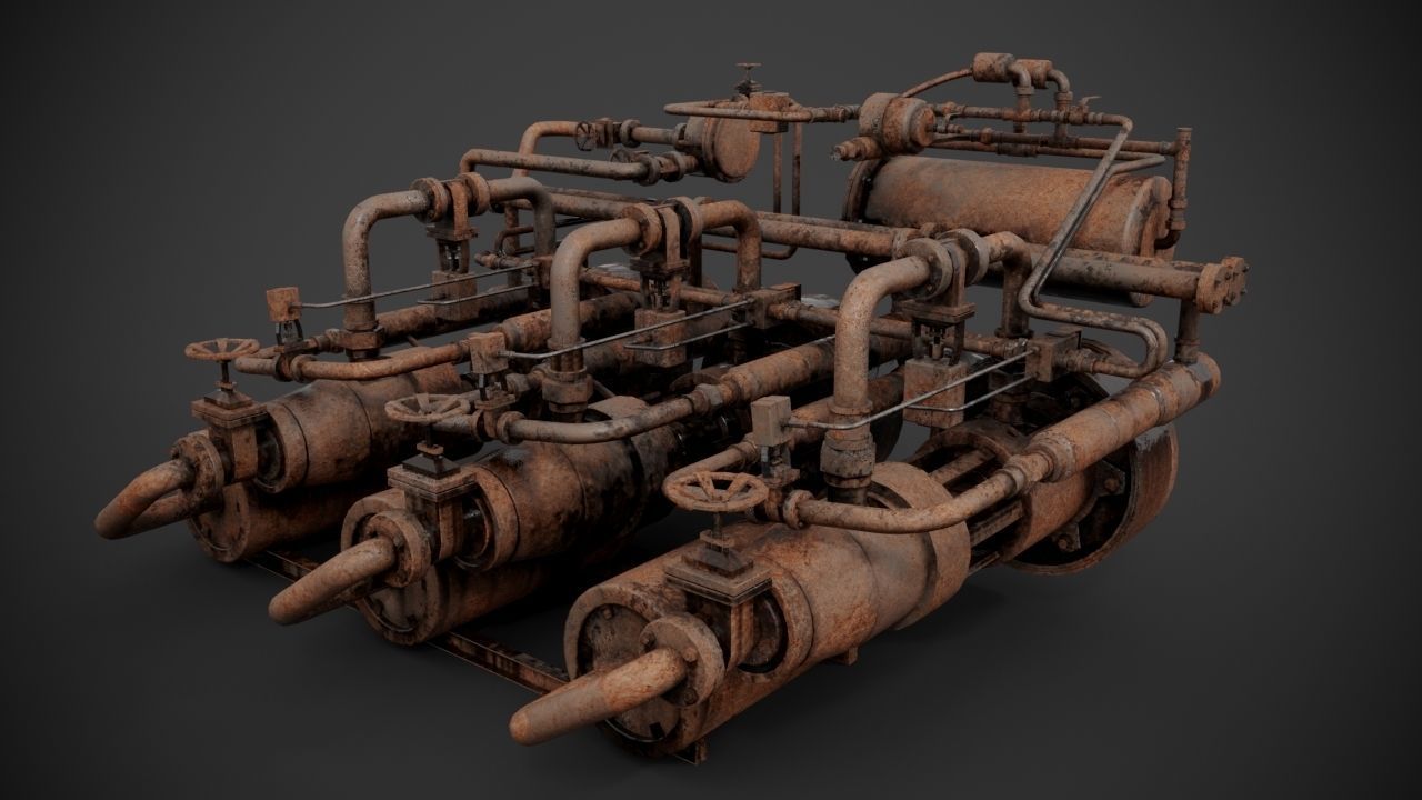 Machinery device 3D model_10
