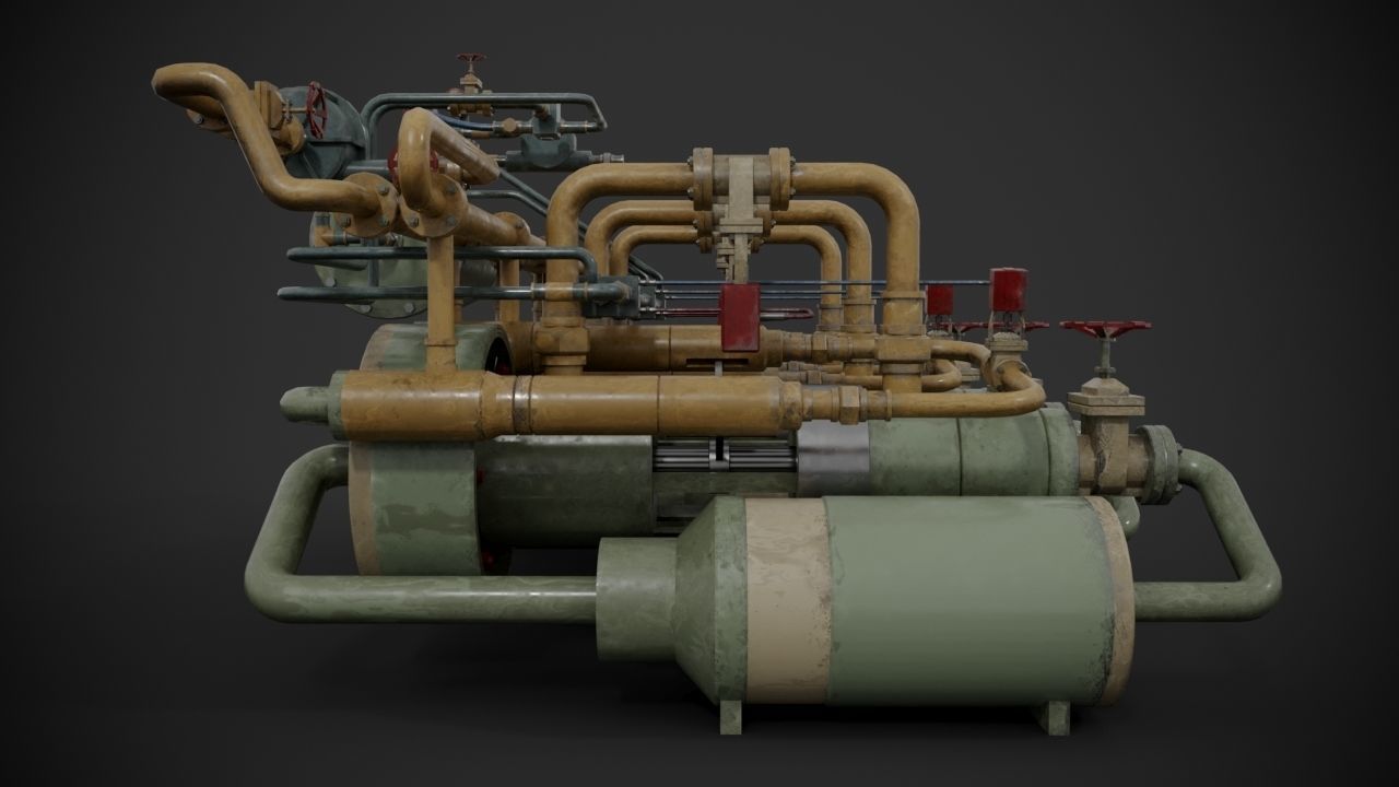 Machinery device 3D model_7