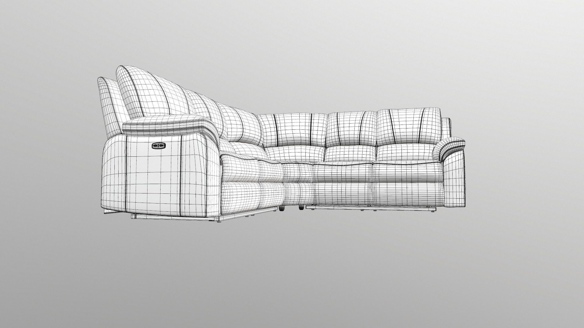 Sofa L shape 3D model_23