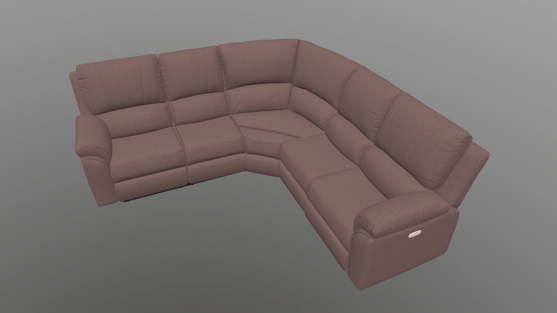 Sofa L shape 3D model_2