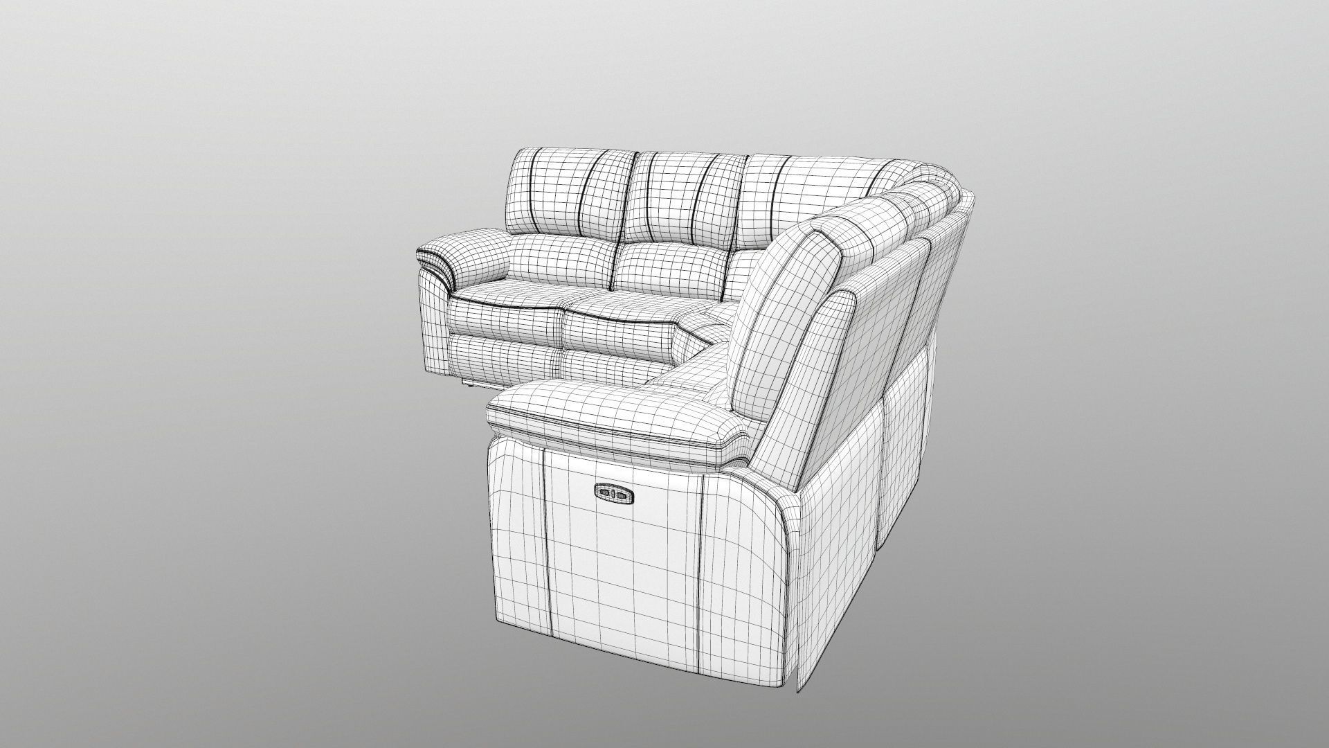 Sofa L shape 3D model_20