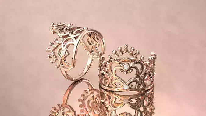 Crown Ring Jewelry Design