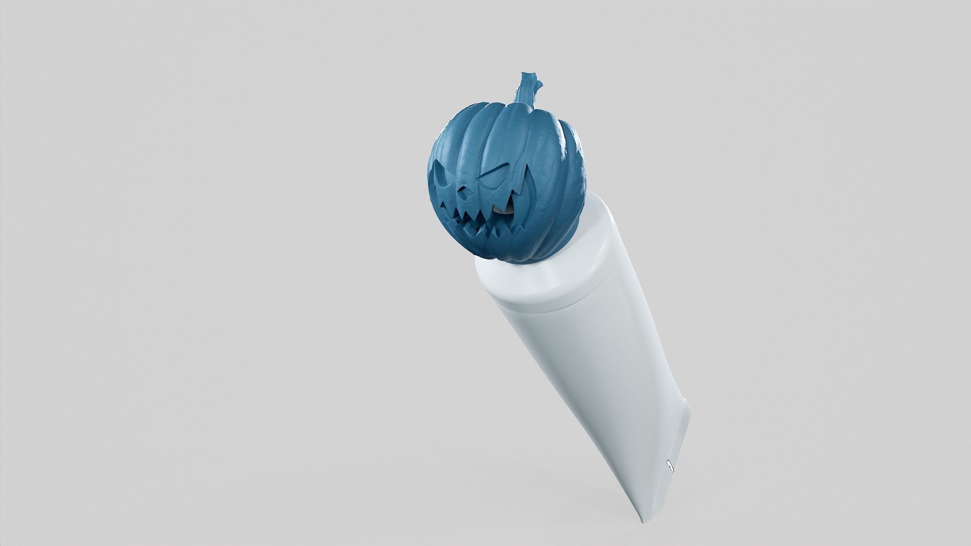 Pumpkin - Toothpaste Cup 01 STL 3D print model_31