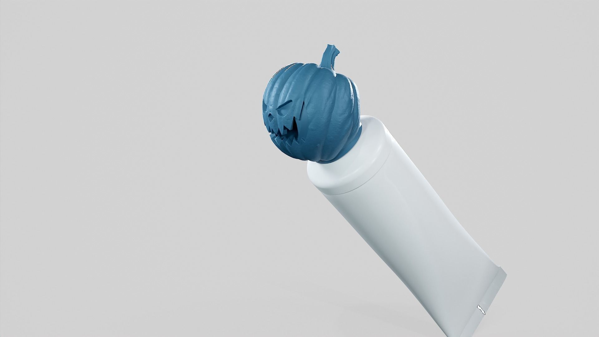 Pumpkin - Toothpaste Cup 01 STL 3D print model_29