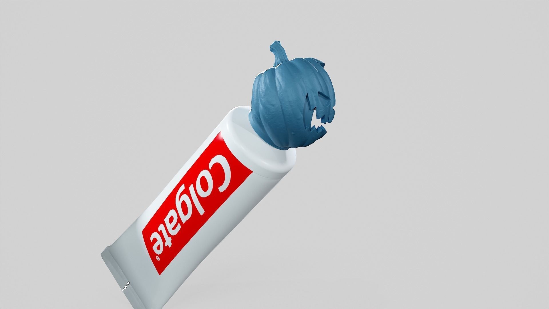 Pumpkin - Toothpaste Cup 01 STL 3D print model_63