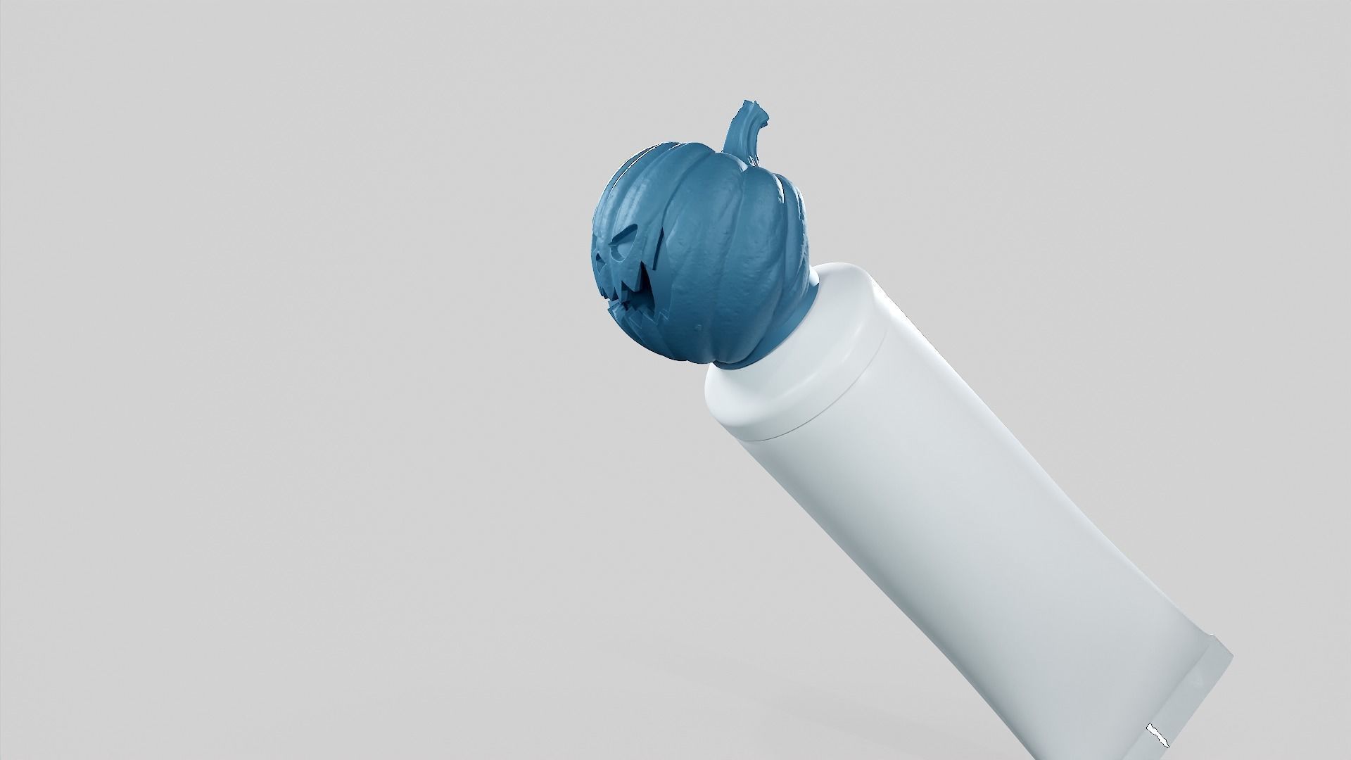 Pumpkin - Toothpaste Cup 01 STL 3D print model_28