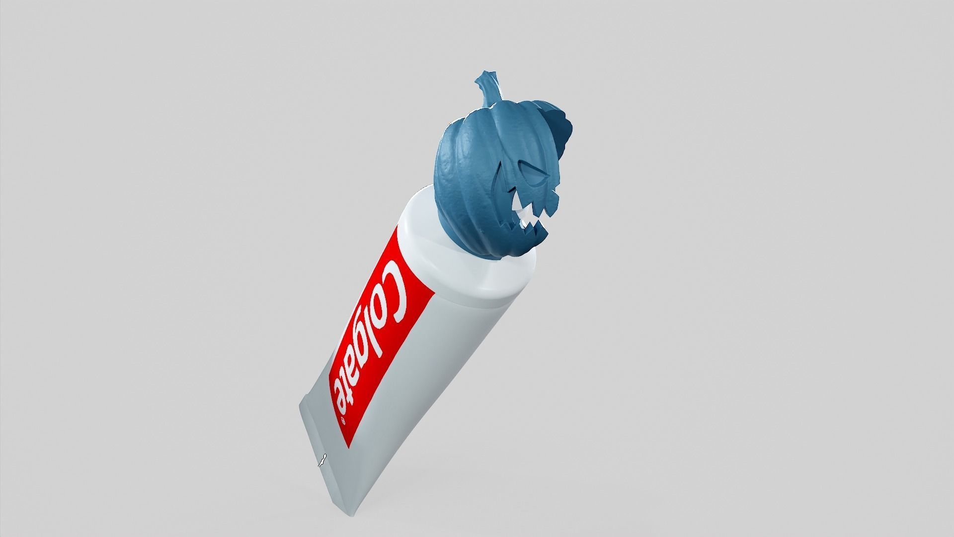 Pumpkin - Toothpaste Cup 01 STL 3D print model_65