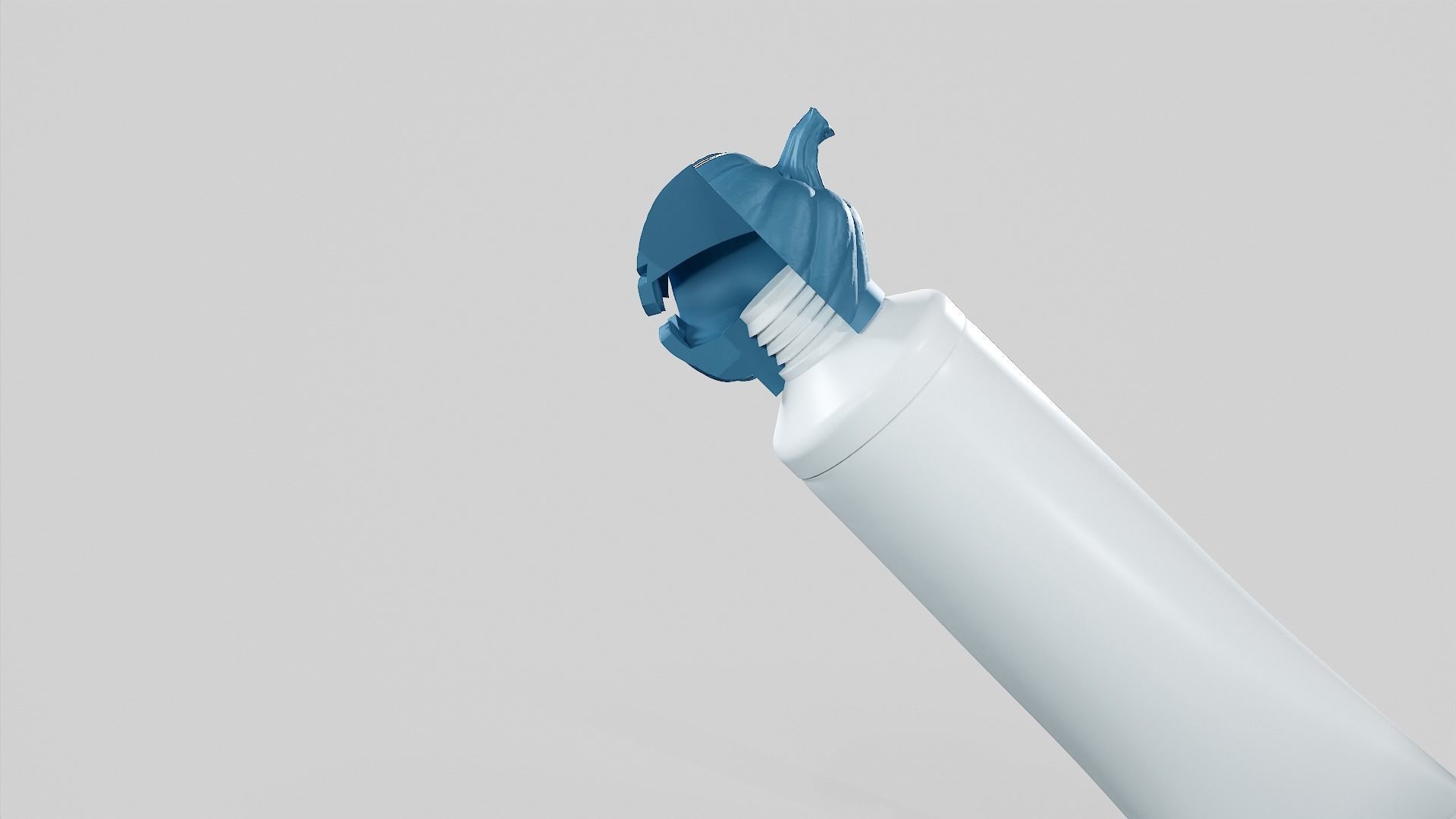 Pumpkin - Toothpaste Cup 01 STL 3D print model_44