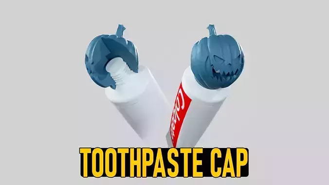 Pumpkin - Toothpaste Cup 01 STL 3D print model