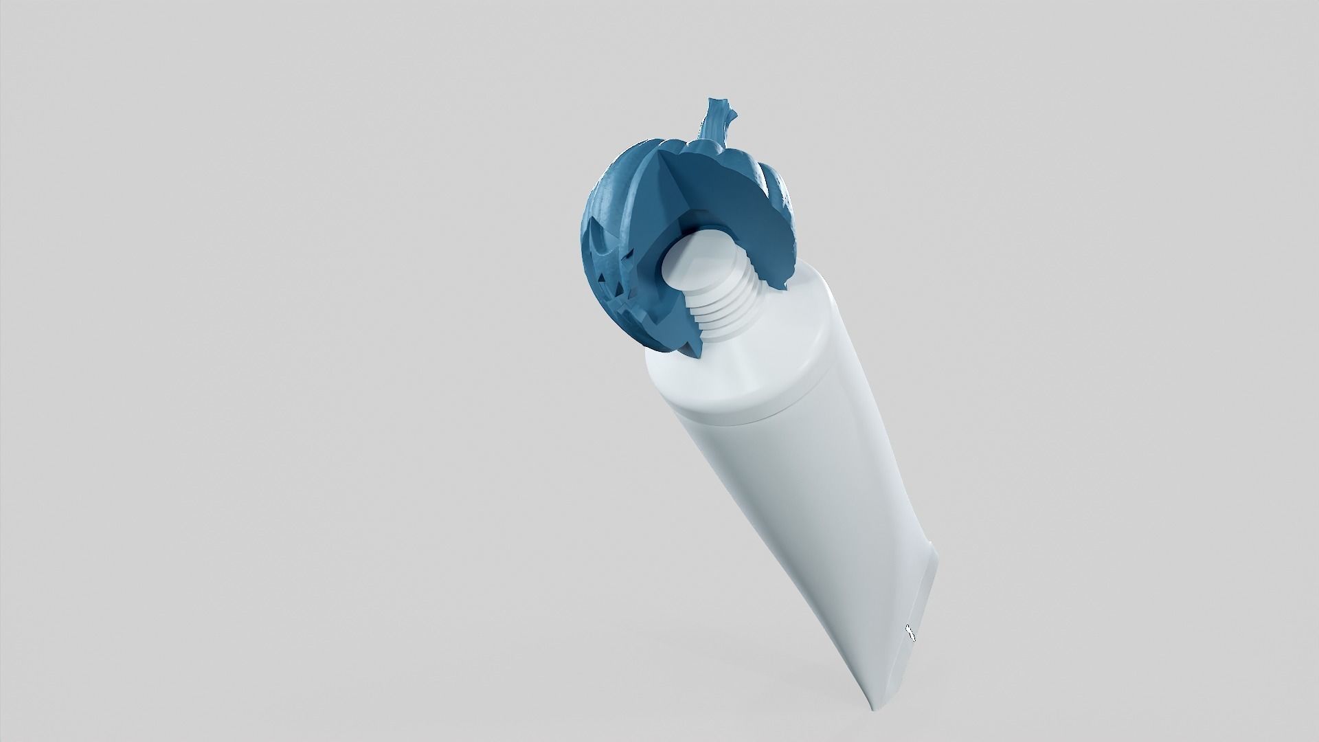 Pumpkin - Toothpaste Cup 01 STL 3D print model_39