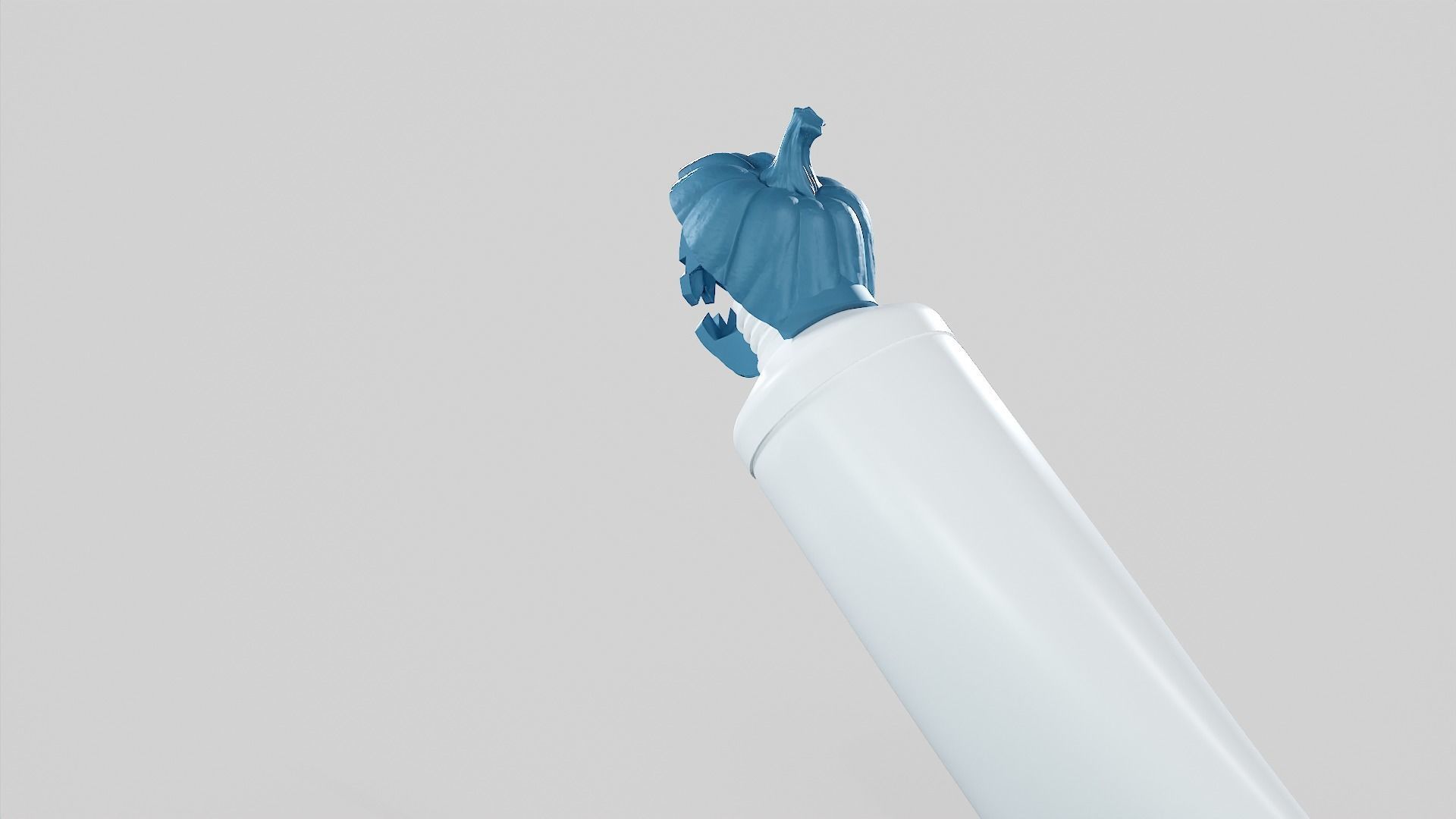 Pumpkin - Toothpaste Cup 01 STL 3D print model_48