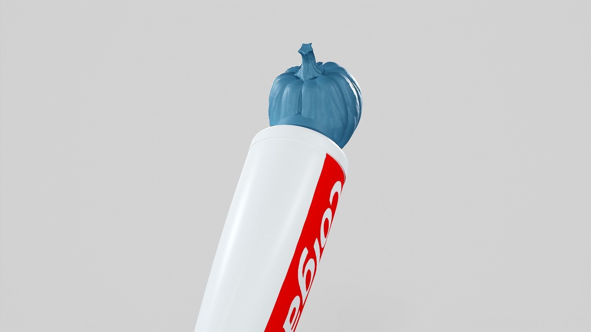 Pumpkin - Toothpaste Cup 01 STL 3D print model_16