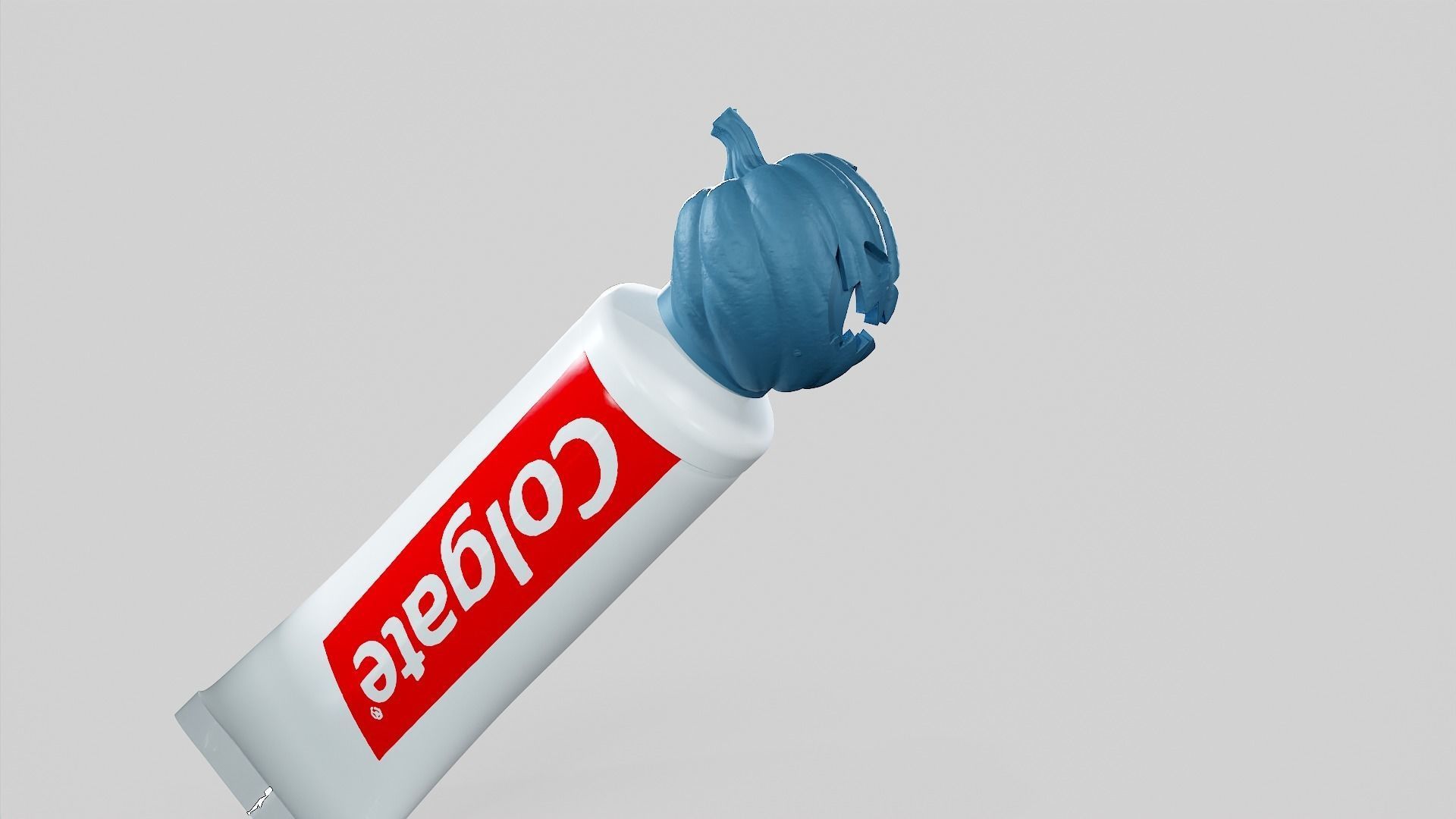 Pumpkin - Toothpaste Cup 01 STL 3D print model_62