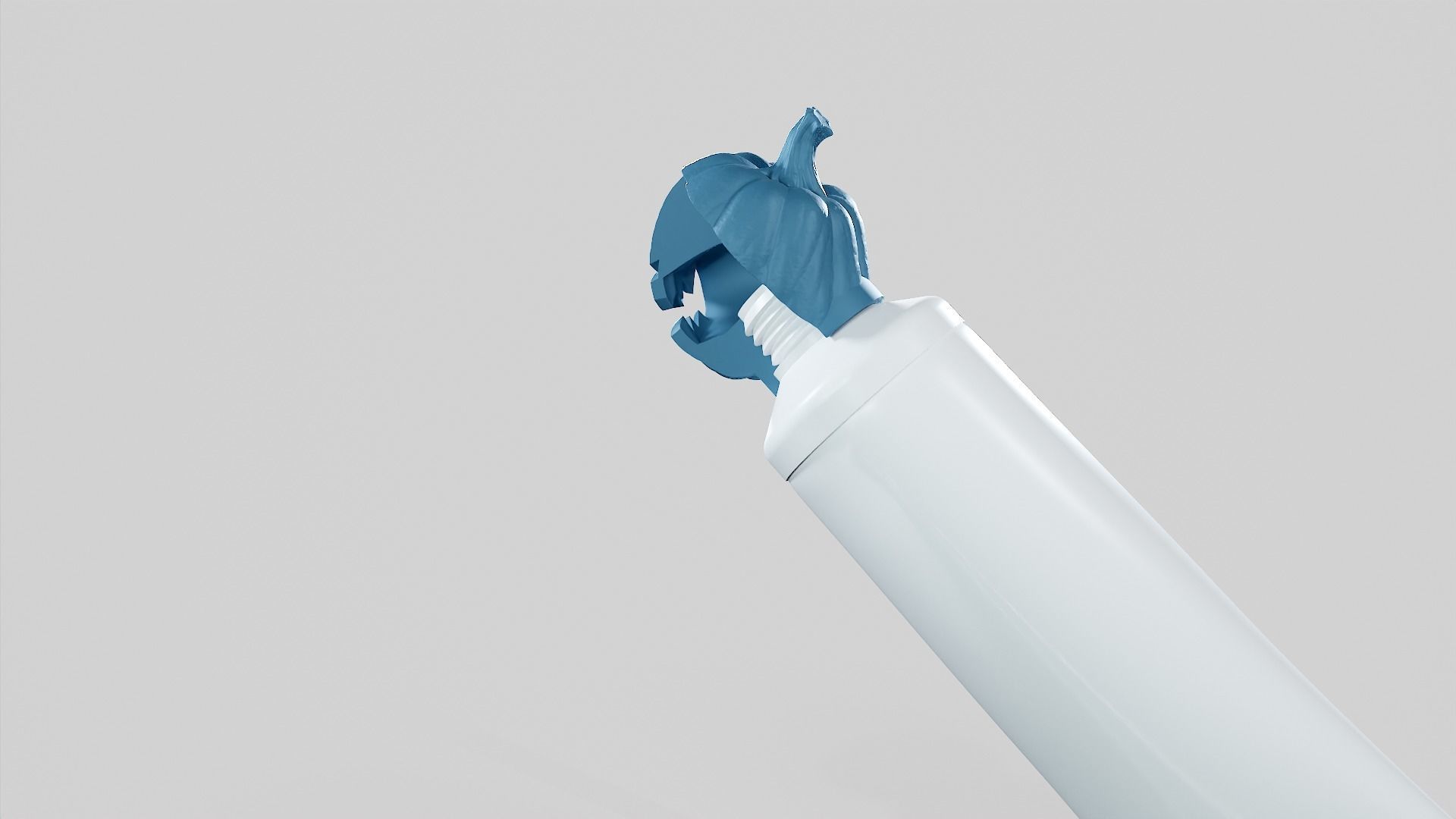 Pumpkin - Toothpaste Cup 01 STL 3D print model_46