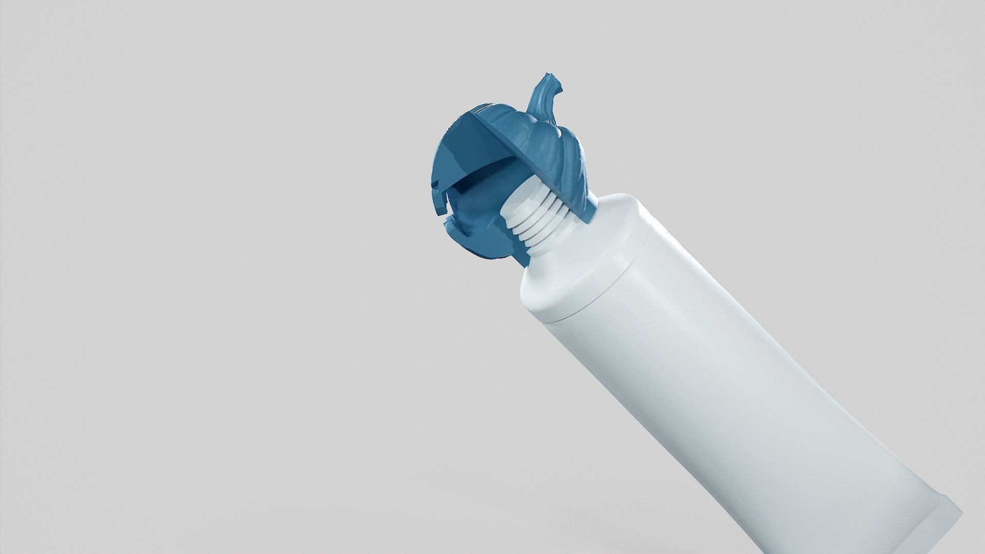 Pumpkin - Toothpaste Cup 01 STL 3D print model_43