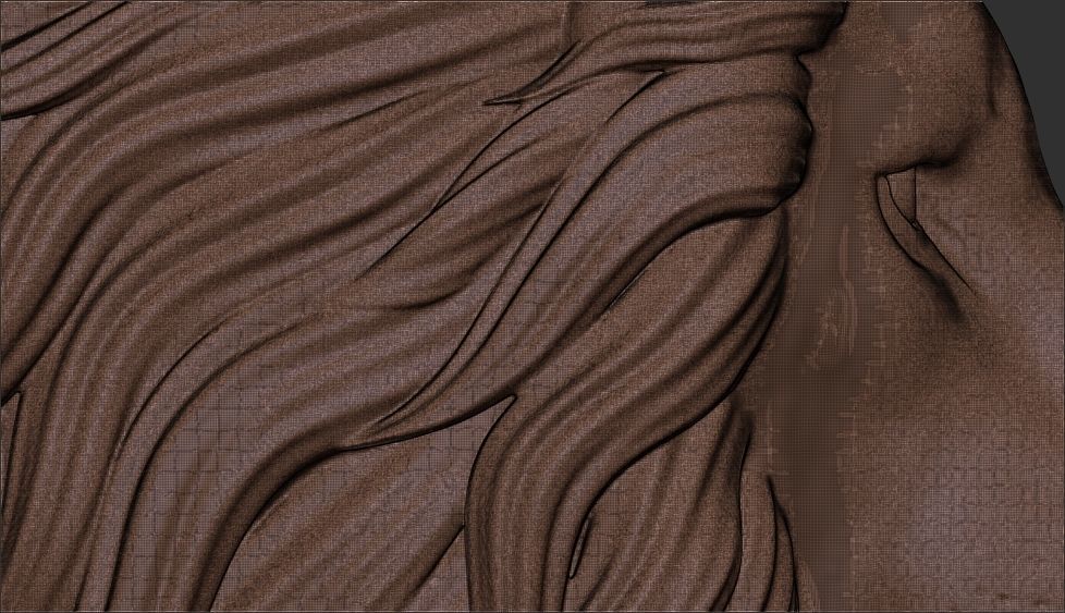 lion crown head pendant 3D print model 3D print model_6