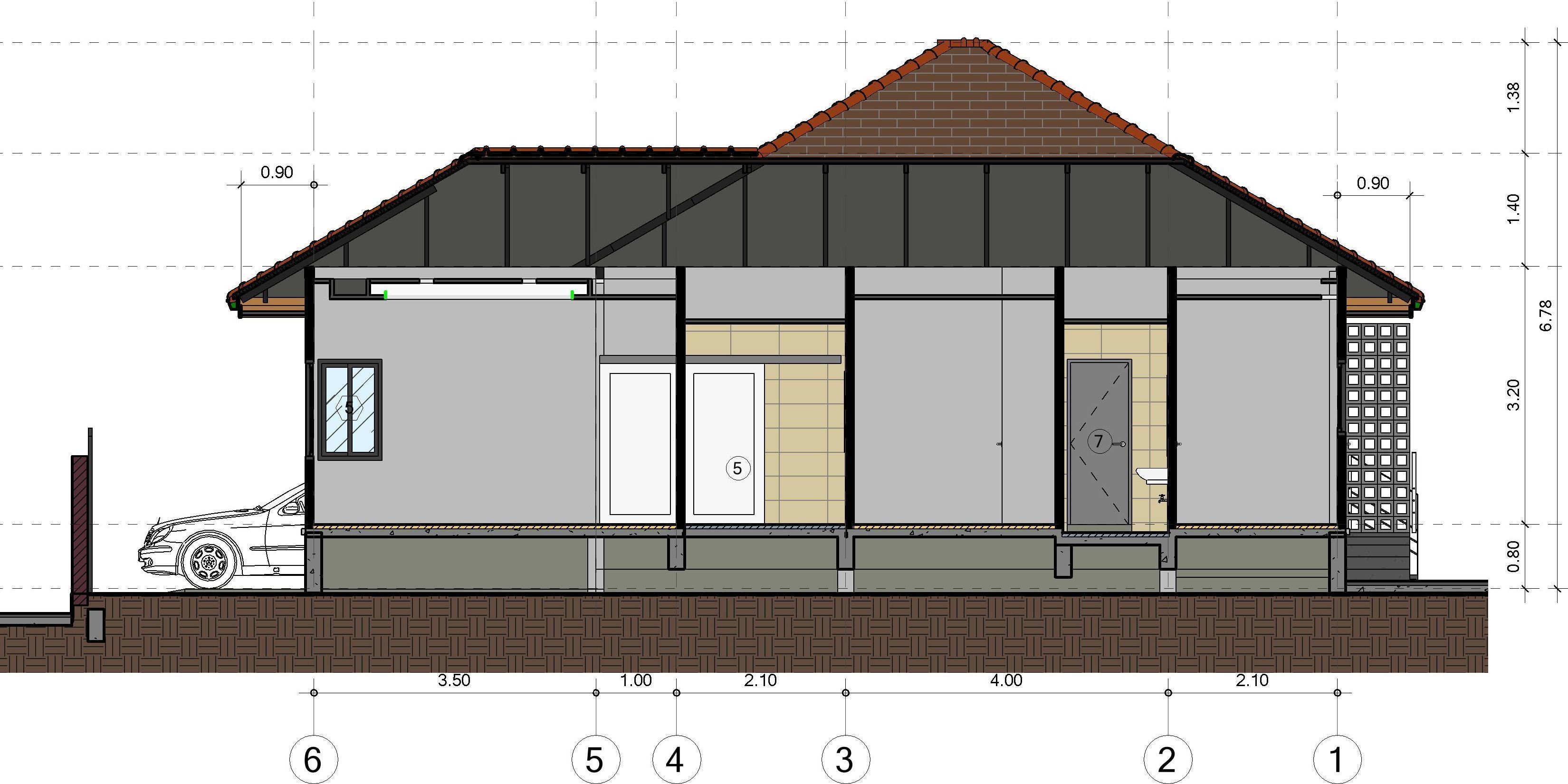 Small house by REVIT 3D model_8