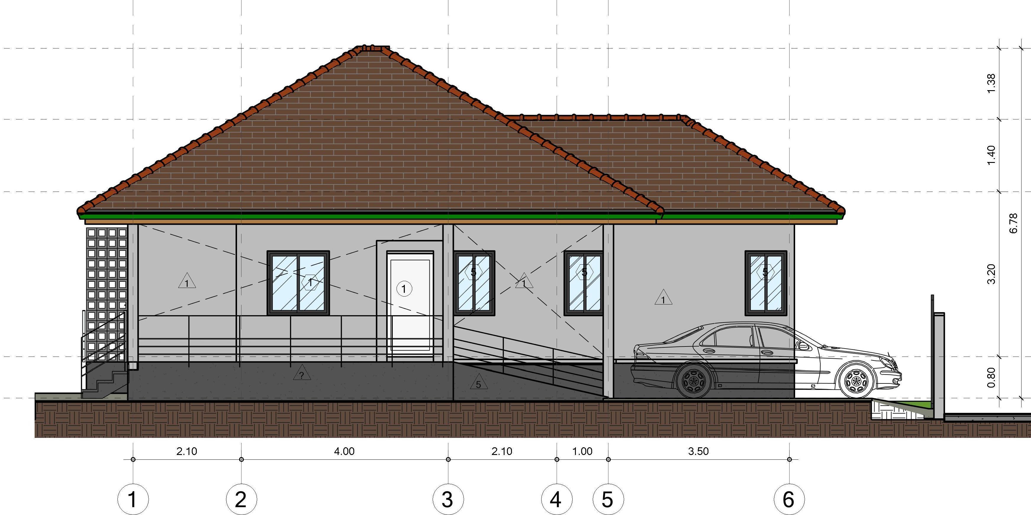 Small house by REVIT 3D model_5