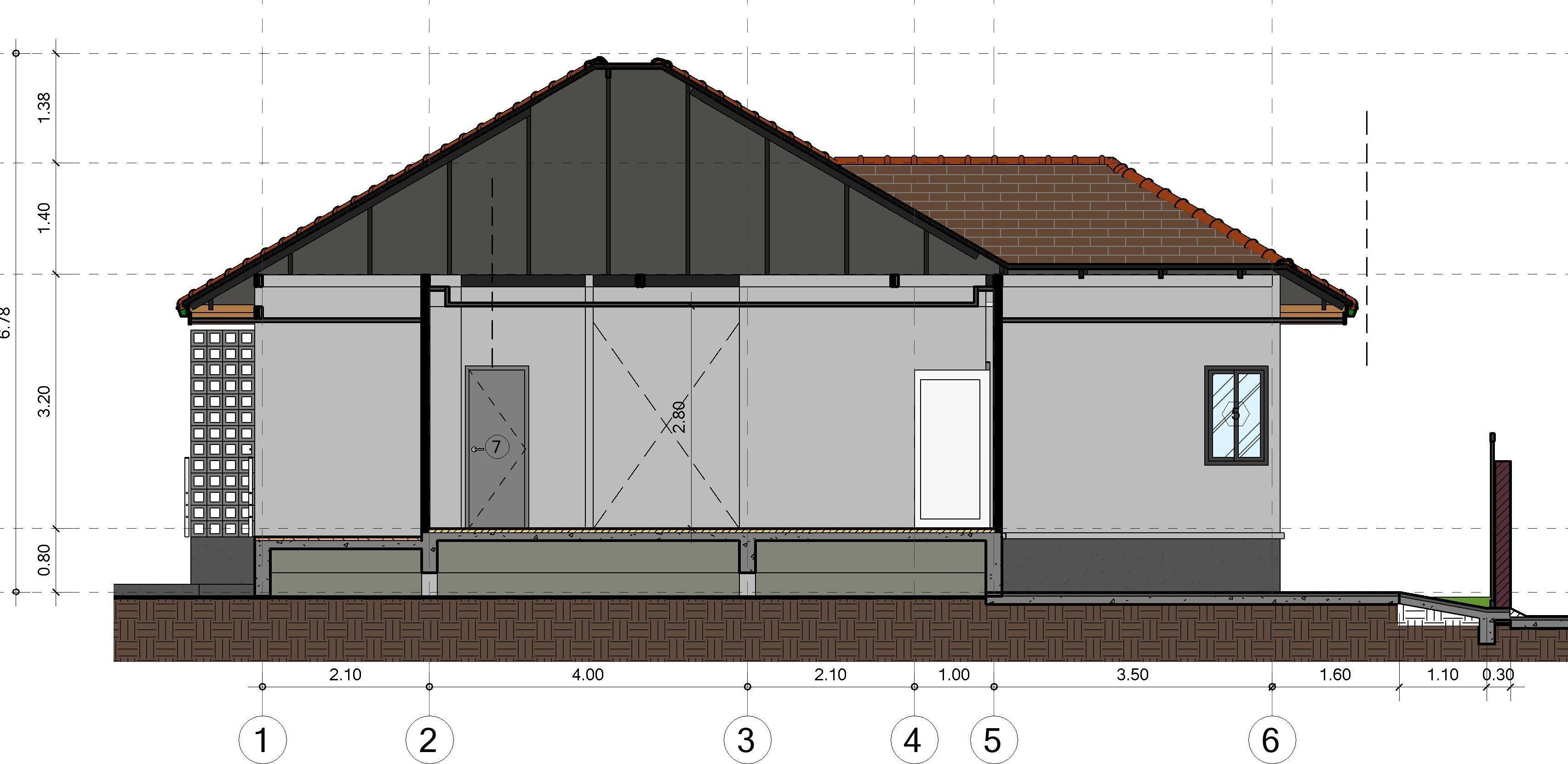Small house by REVIT 3D model_6