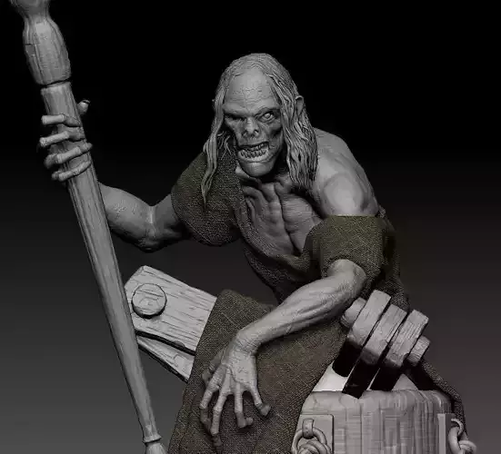 Baba Yaga 3D STL Printable 3D print model