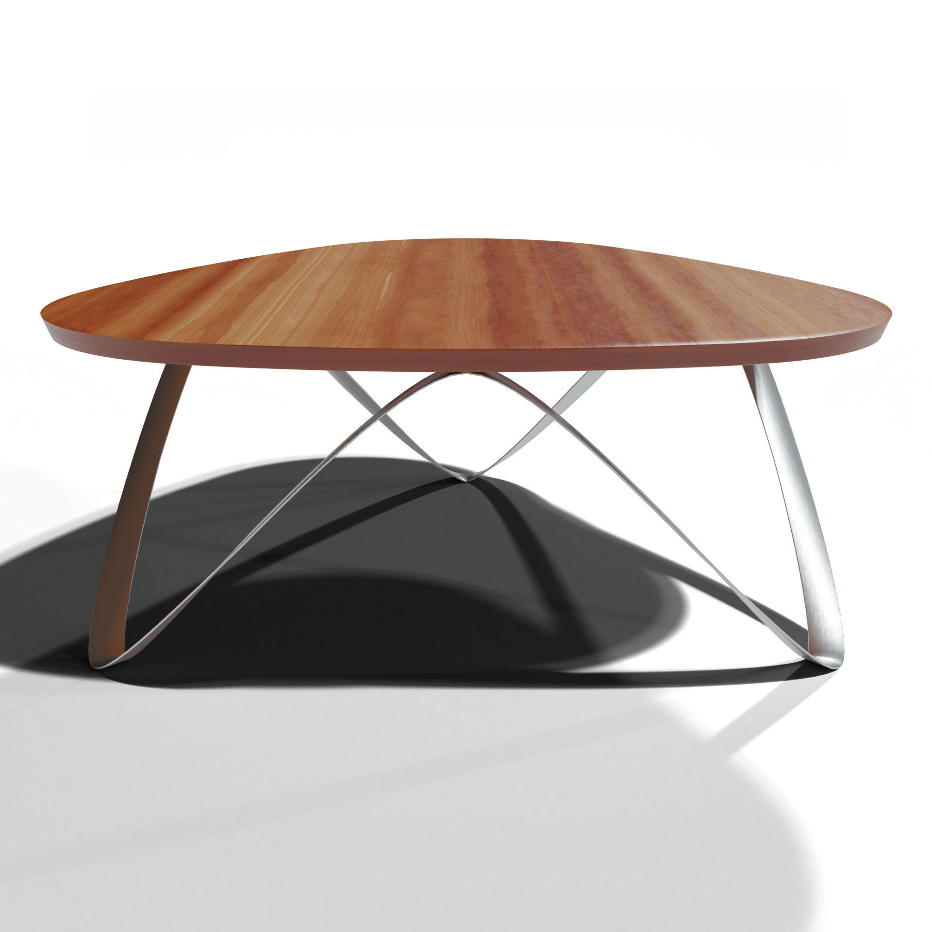 Modern Coffee Table  Low-poly 3D model_6
