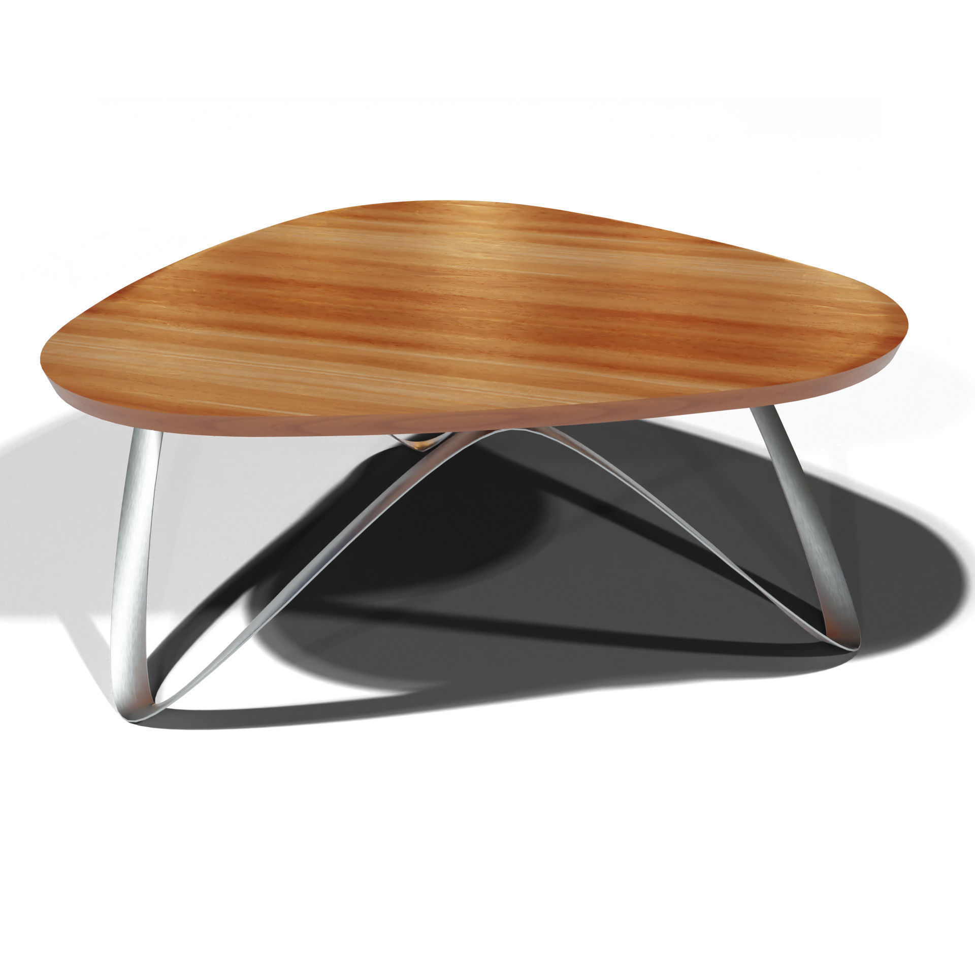 Modern Coffee Table  Low-poly 3D model_3
