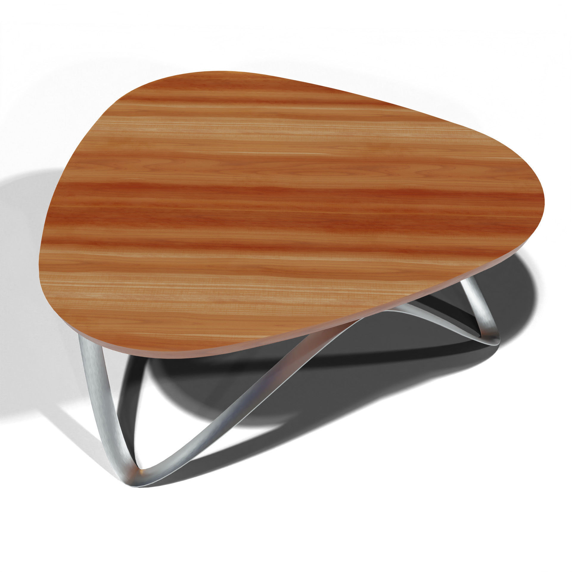 Modern Coffee Table  Low-poly 3D model_4