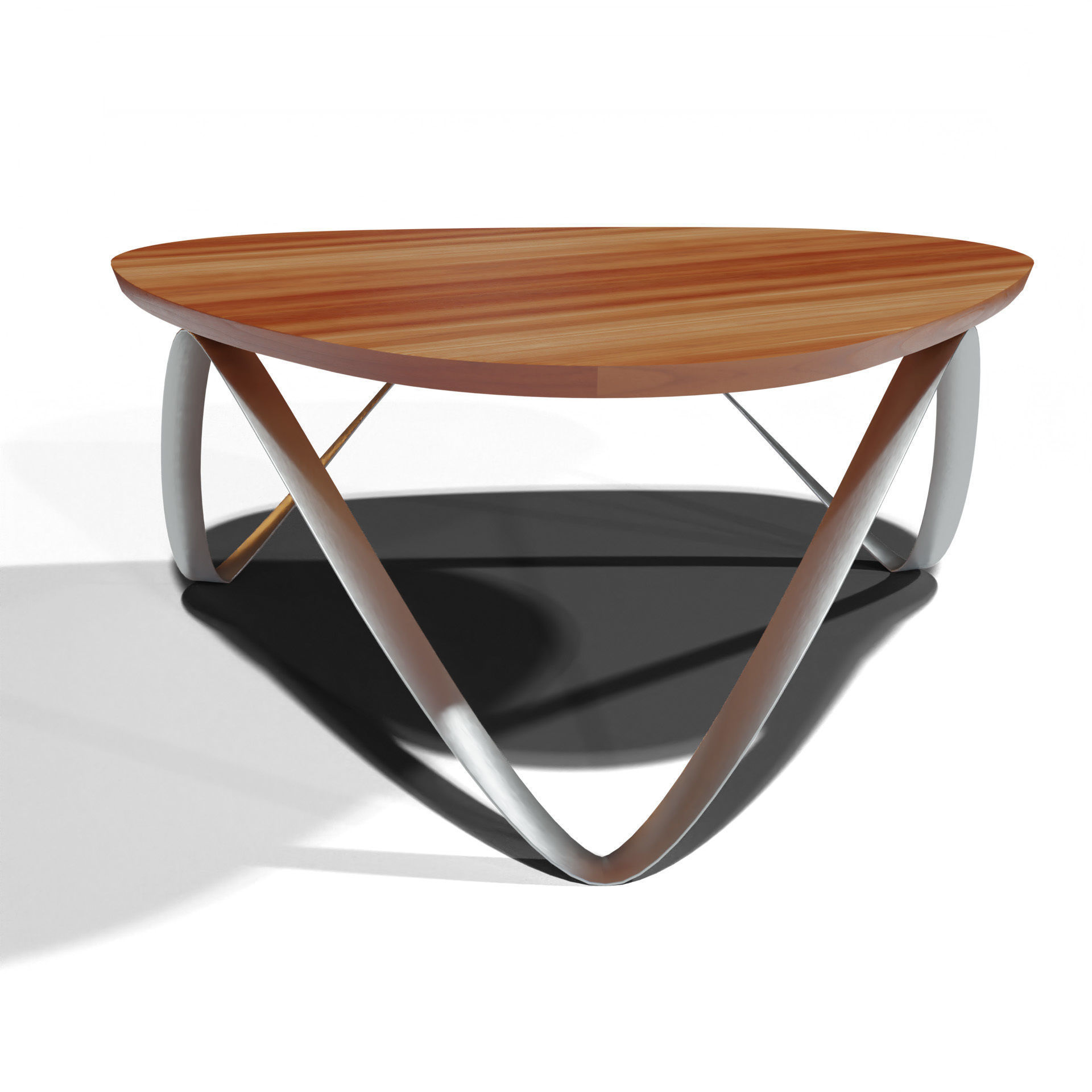 Modern Coffee Table  Low-poly 3D model_5