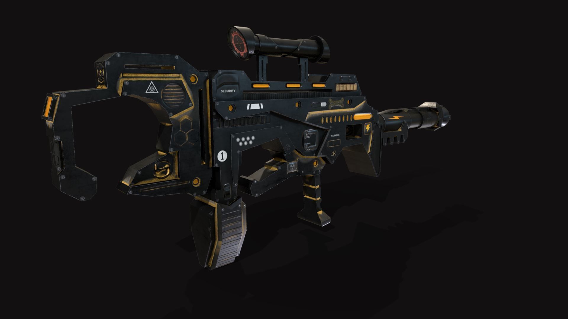 3D model Sci-fi Rifle VR / AR / low-poly | CGTrader