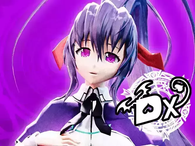 Highschool DxD - Akeno Himejima MMD Model DELUXE Low-poly 3D model