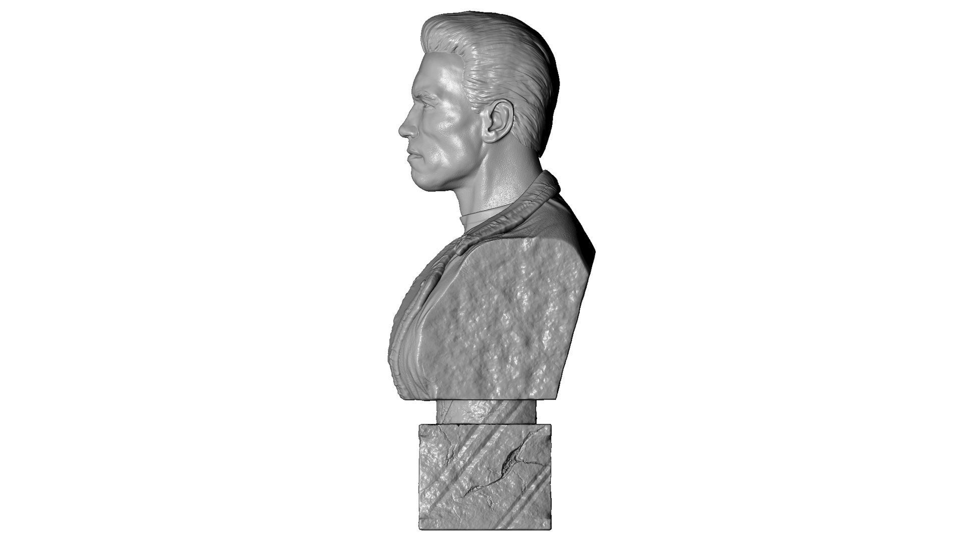 Terminator T-800 BUST 2 options for 3D printing STL 3D print model_23