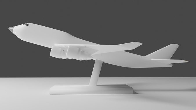 Miniature Simple Plane Boieng 747 to Personalize 3D print model