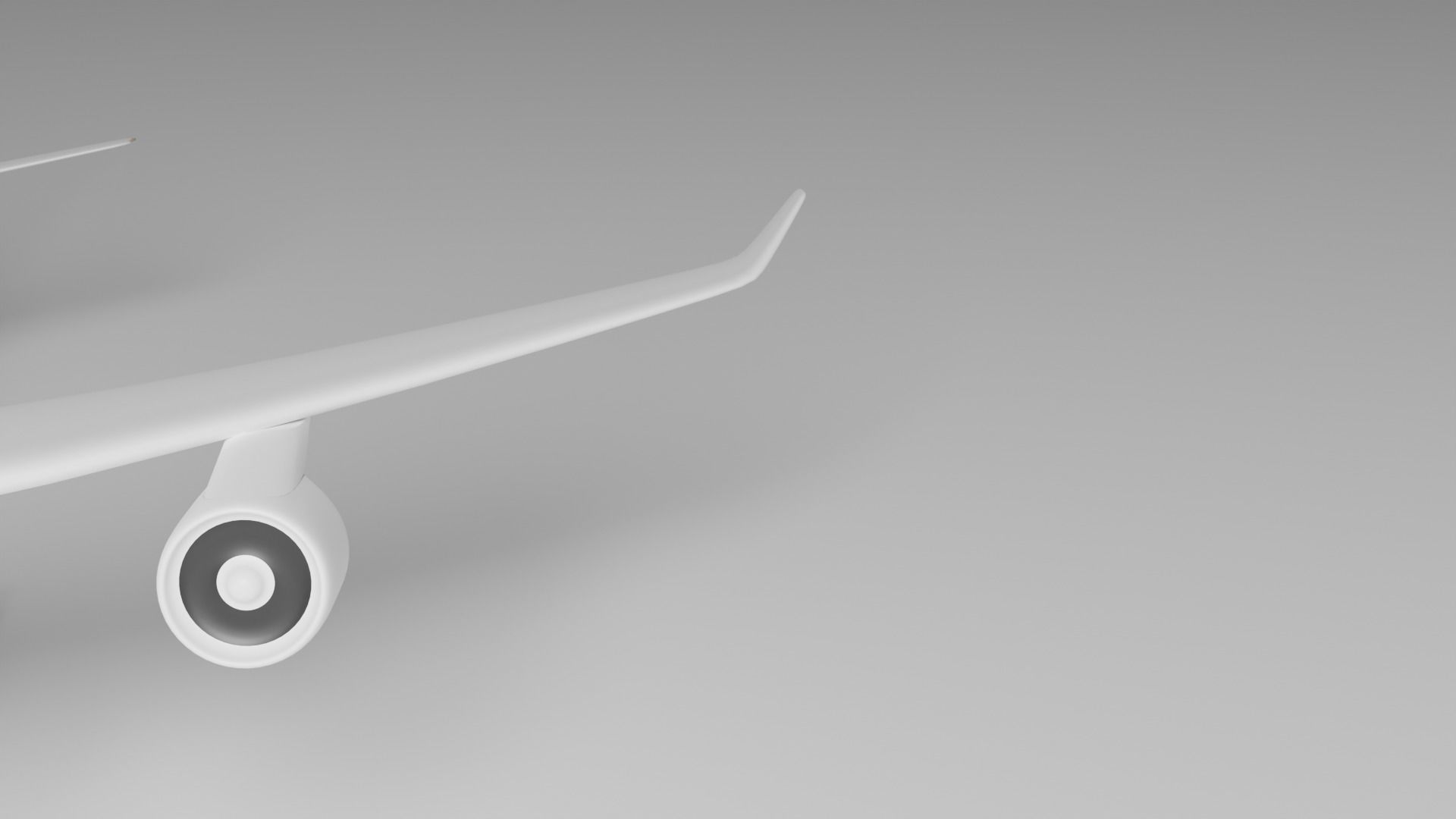 Miniature Simple Plane Boieng 747 to Personalize 3D print model_6