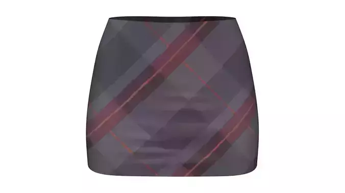 Plaids Mini Winter Skirt