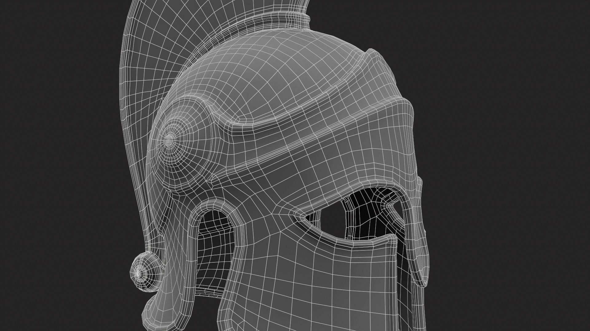 Ancient Greek Helmet  design by Lilia Koleva-Bardarova Low-poly 3D model_46