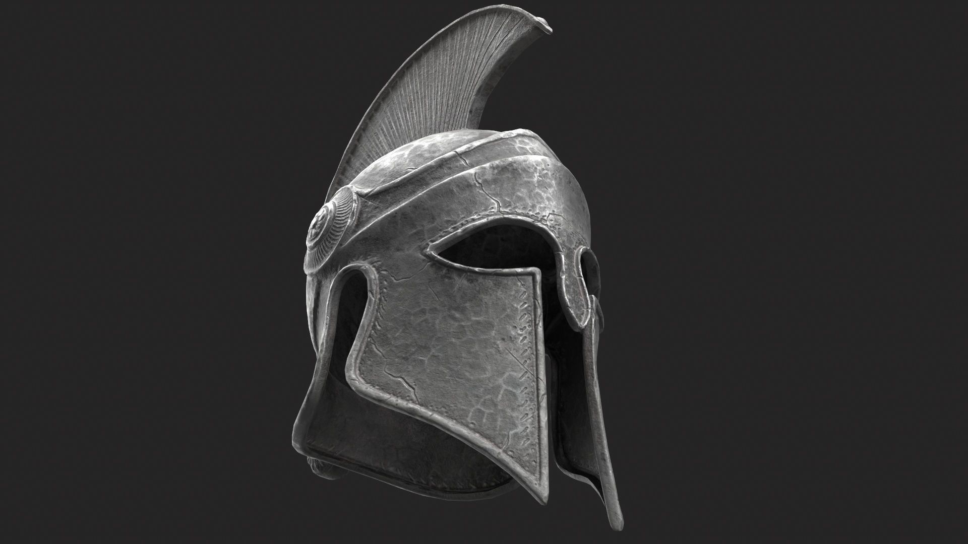 Ancient Greek Helmet  design by Lilia Koleva-Bardarova Low-poly 3D model_33