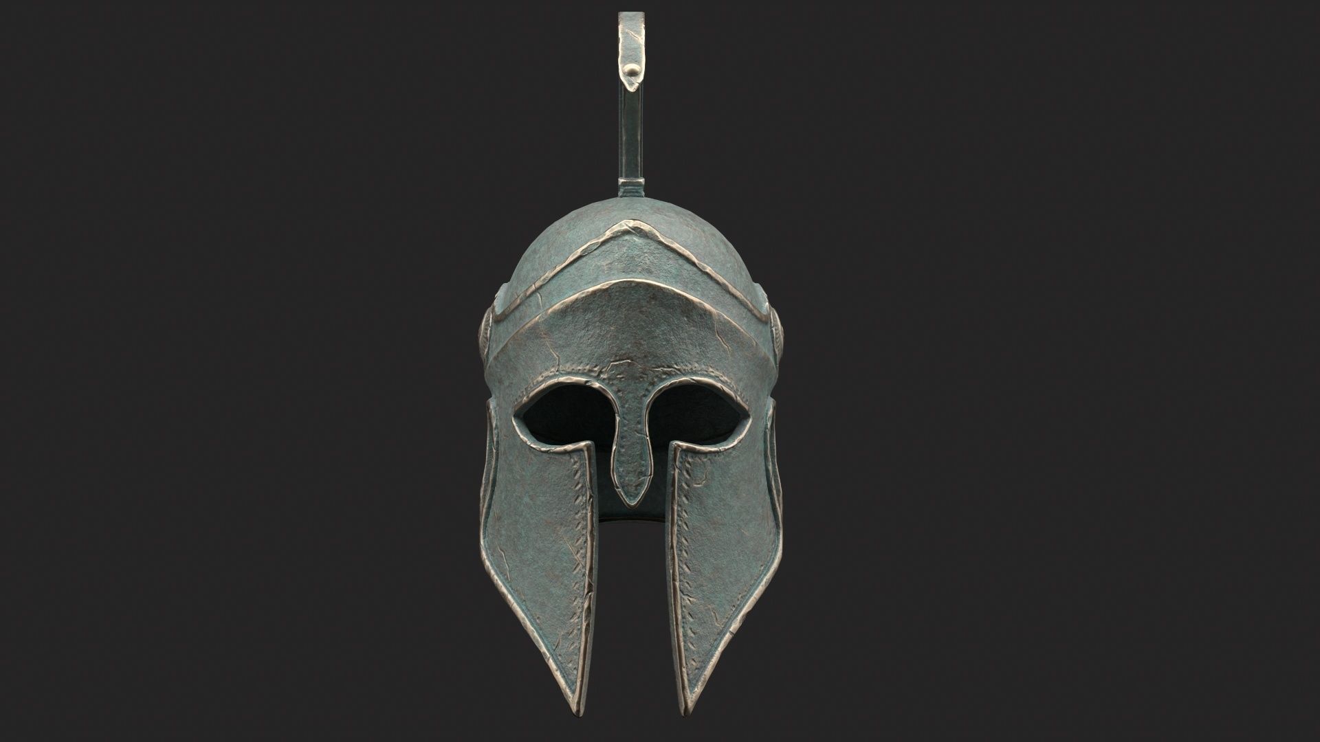 Ancient Greek Helmet  design by Lilia Koleva-Bardarova Low-poly 3D model_13