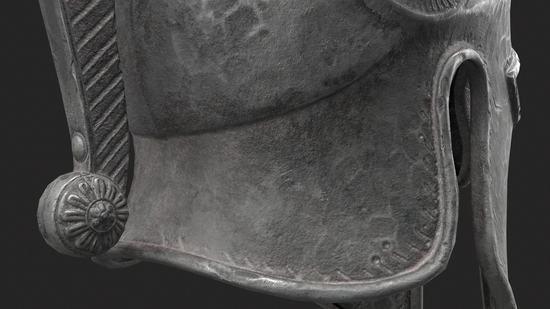 Ancient Greek Helmet  design by Lilia Koleva-Bardarova Low-poly 3D model_31