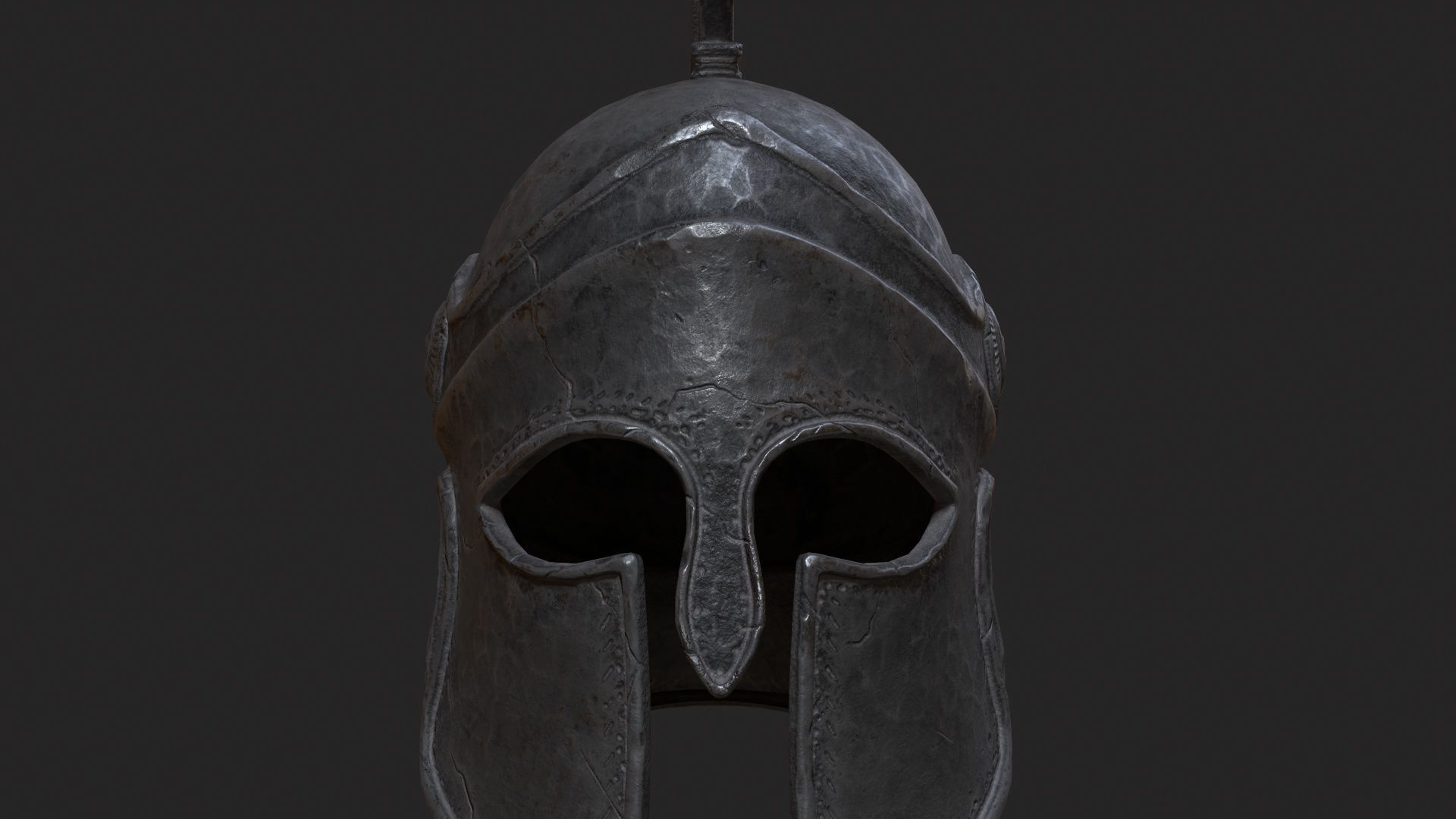 Ancient Greek Helmet  design by Lilia Koleva-Bardarova Low-poly 3D model_36