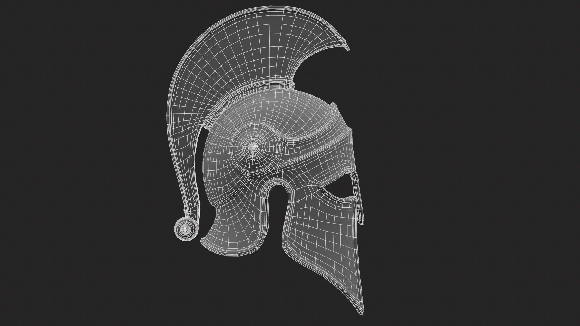 Ancient Greek Helmet  design by Lilia Koleva-Bardarova Low-poly 3D model_43
