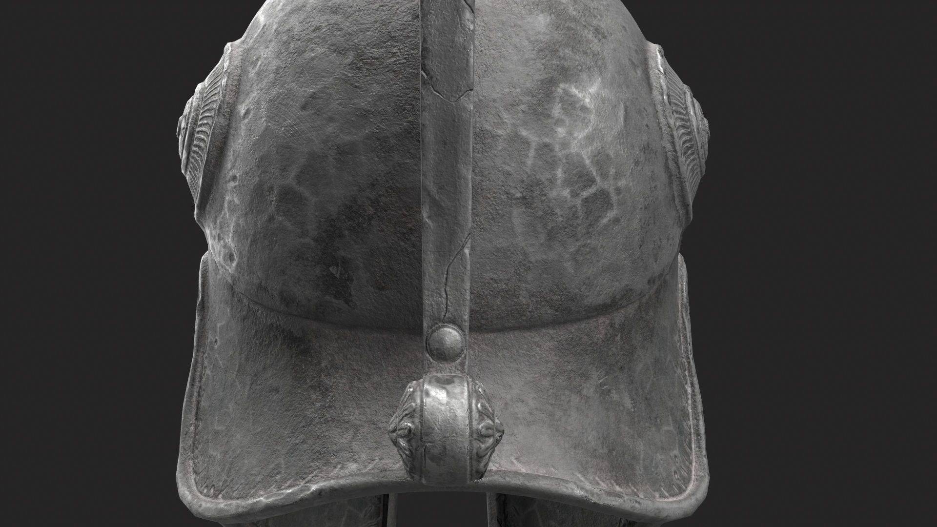 Ancient Greek Helmet  design by Lilia Koleva-Bardarova Low-poly 3D model_26