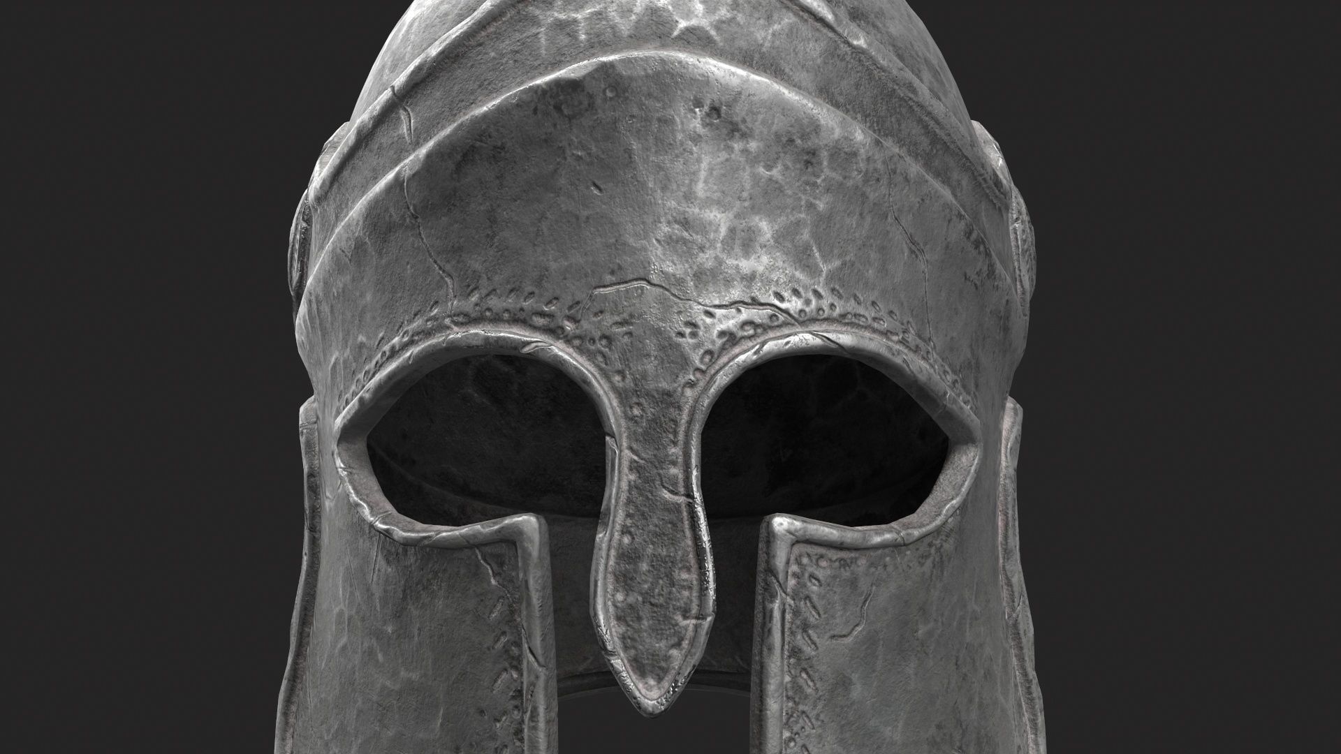 Ancient Greek Helmet  design by Lilia Koleva-Bardarova Low-poly 3D model_22