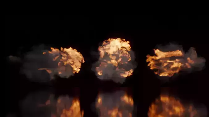 3D Muzzle Flash Animations High Resolution 3D model