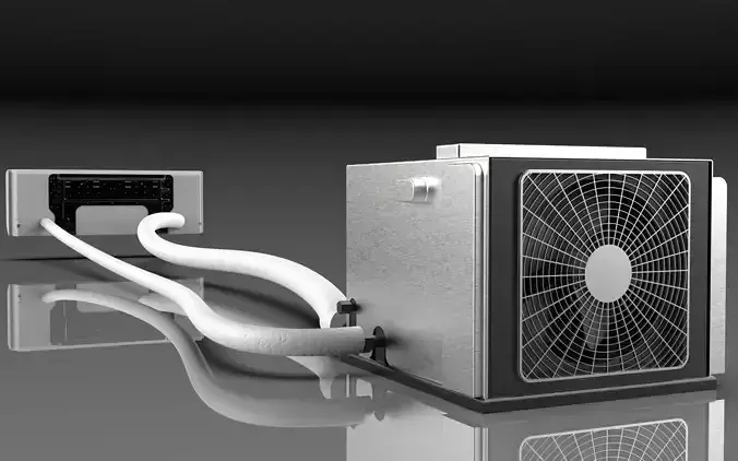 INDOOR - OUTDOOR AIR CONDITIONER DEVICE 3D model